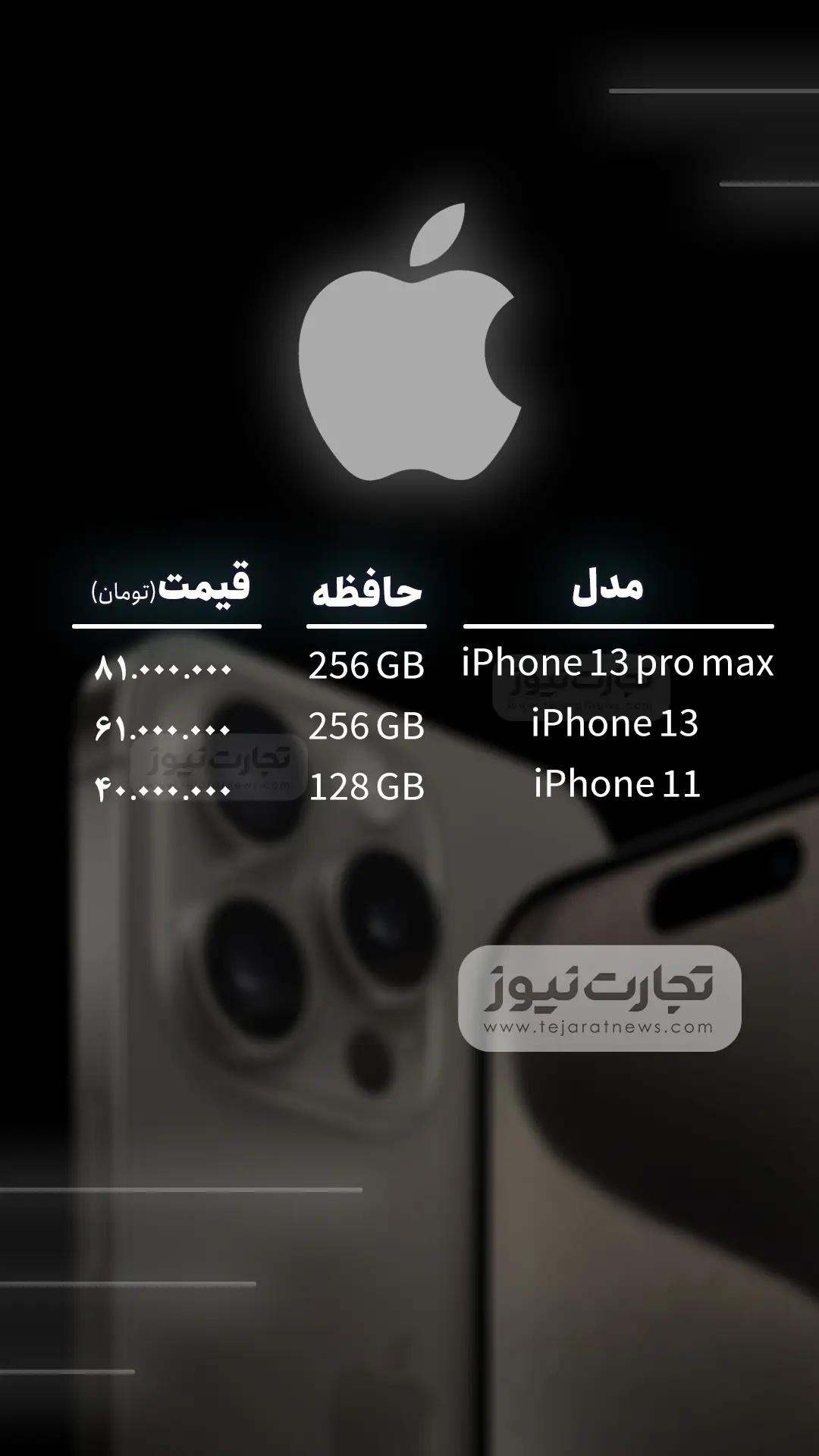 قیمت گوشی موبایل امروز شنبه ۷ مهر ۱۴۰۳ + جدول