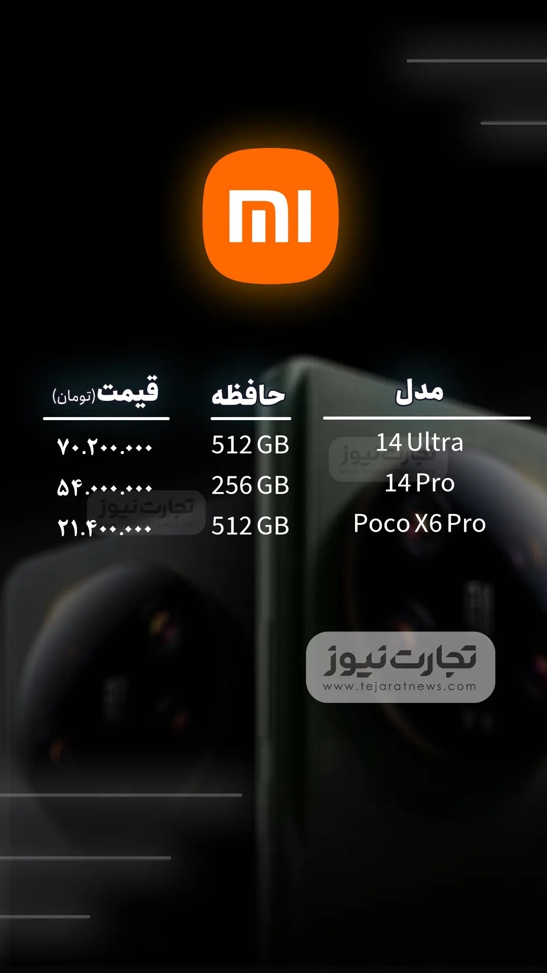 قیمت گوشی موبایل امروز شنبه ۷ مهر ۱۴۰۳ + جدول