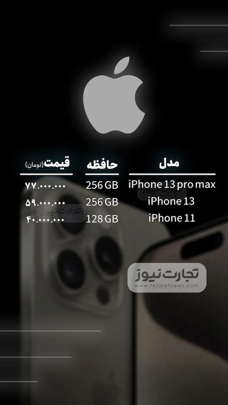 قیمت گوشی موبایل امروز سه شنبه ۸ آبان ۱۴۰۳ + جدول